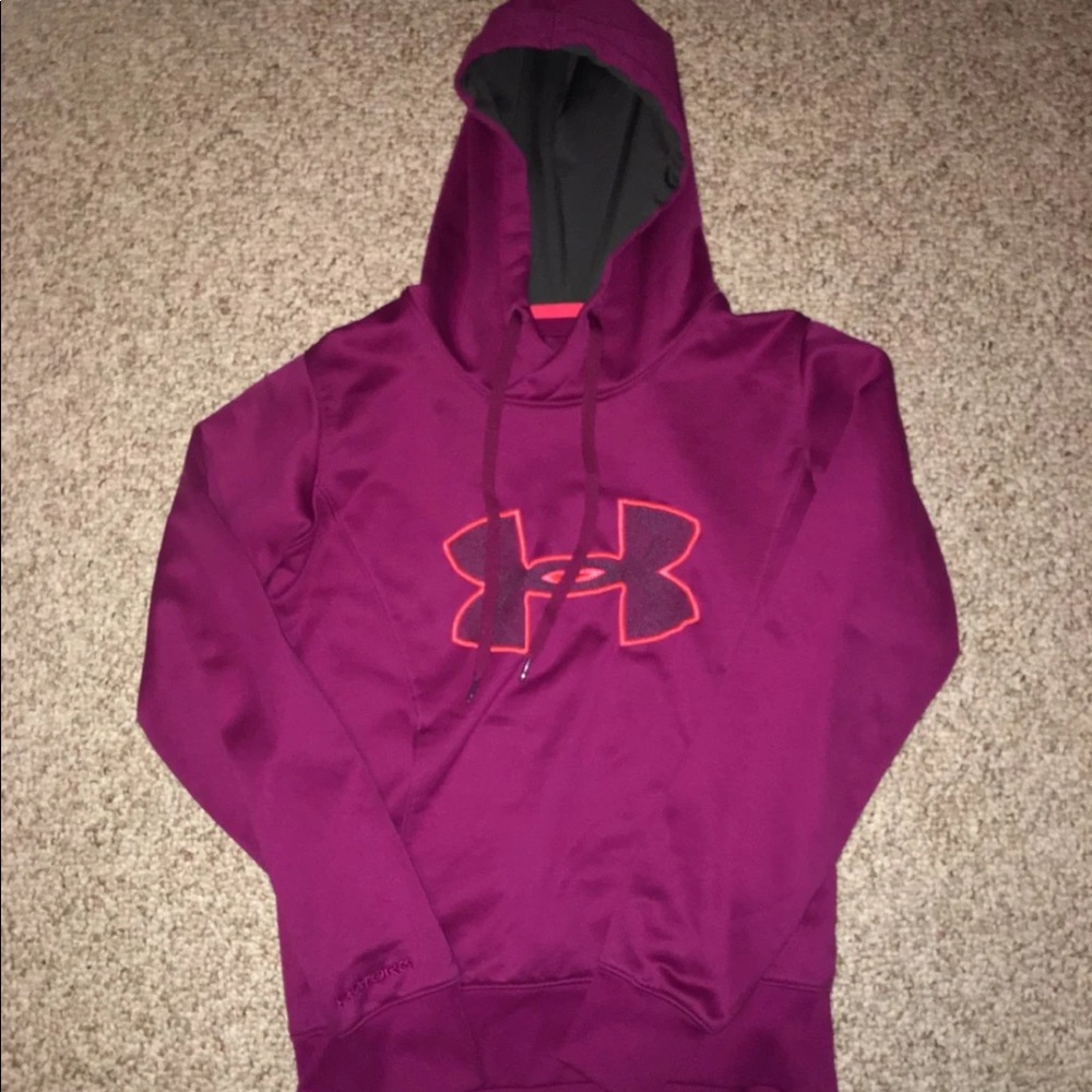 Purple under armor hoodie